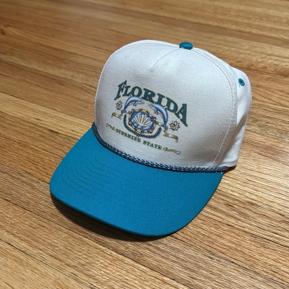 Vintage Flordia Sunshine State Snapback / Rope Trucker Style / 90s - Picture 3 of 9
